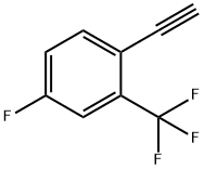 Benzene, 1-ethynyl-4-fluoro-2-(trifluoroMethyl)- 结构式