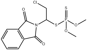 2-[2-Chloro-1-[(dimethoxyphosphinothioyl)thio]ethyl]-2H-isoindole-1,3-dione 结构式
