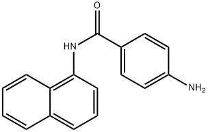 4-氨基-N-萘-1-基-苯甲酰胺 结构式