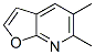 Furo[2,3-b]pyridine, 5,6-dimethyl- (9CI) 结构式