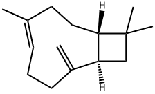 [1S-(1R*,4E,9S*)]-4,11,11-三甲基-8-亚甲基双环[7.2.0]十一碳-4-烯 结构式