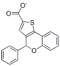 4H-4-phenylthieno-(3,2-C)-(1)-benzopyran-2-carboxylate 结构式
