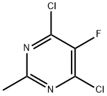 4,6-二氯-5-氟-2-甲基嘧啶 结构式