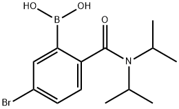 Boronic acid, B-[2-[[bis(1-Methylethyl)aMino]carbonyl]-5-broMophenyl]- 结构式