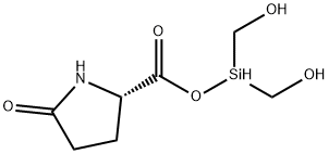 L-Proline, 5-oxo-, dihydroxymethylsilyl ester 结构式