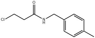 3-氯-N-(4-甲苄基)丙酰胺 结构式