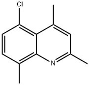 5-氯-2,4,8-三甲基喹啉 结构式