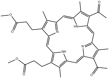 2,4 -二乙氘卟啉二甲酯 结构式
