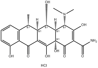 盐酸多西环素 结构式