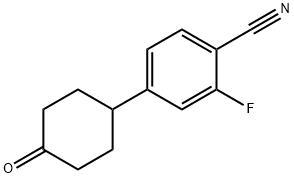 2-fluoro-4-(4-oxocyclohexyl)benzonitrile 结构式