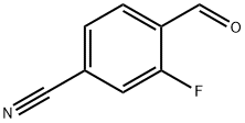 4-氰基-2-氟苯甲醛 结构式