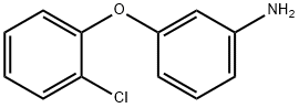 3-(2-氯苯氧基)苯胺 结构式