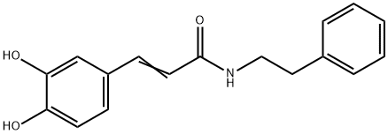 2-PropenaMide, 3-(3,4-dihydroxyphenyl)-N-(2-phenylethyl)- 结构式