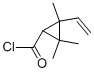 Cyclopropanecarbonyl chloride, 2-ethenyl-2,3,3-trimethyl- (9CI) 结构式