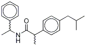 2-(4-异丁基苯基)-N-(1-苯基乙基)丙酰胺 结构式