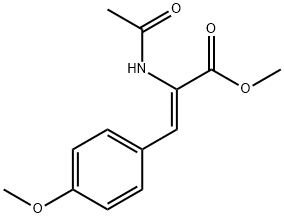 (Z)-METHYL 2-ACETAMIDO-3-(4-METHOXYPHENYL)ACRYLATE 结构式