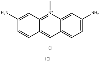 3,6-DIAMINO-10-METHYLACRIDINIUM CHLORIDE HYDROCHLORIDE 结构式