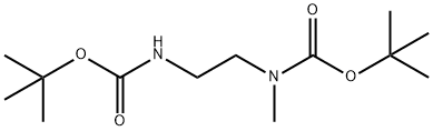 N,N′-二-BOC-N-甲基乙二胺 结构式