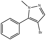 4-溴-1-甲基-5-苯基-1H-吡唑 结构式