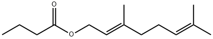丁酸香叶酯 结构式