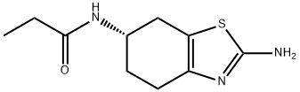 (6S)-2-氨基-6-丙酰氨基四氢苯并噻唑 结构式