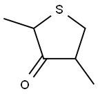 2,3,4,5-四氢-2,4-二甲基噻吩-3-酮 结构式