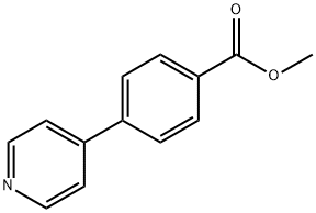 4‘-吡啶基-4-苯甲酸甲酯 结构式