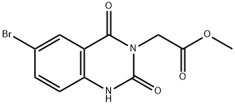 3(2H)-QUINAZOLINEACETIC ACID, 1,4-DIHYDRO-6-IODO-2,4-DIOXO-, METHYL ESTER 结构式