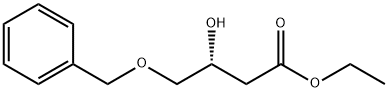 Ethyl (R)-4-benzyloxy-3-hydroxybutyrate. 结构式