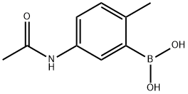 5-乙酰胺-2-甲基苯硼酸 结构式