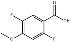 2,5-二氟-4-甲氧基苯甲酸 结构式