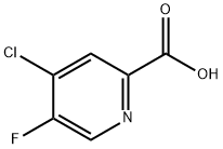 4-氯-5-氟-2-吡啶甲酸 结构式