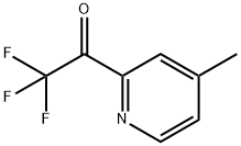 2,2,2-三氟-1-(4-甲基吡啶-2-基)乙酮 结构式