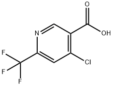 4 - 氯-6 - (三氟甲基)烟酸 结构式