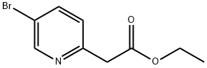 2-(5-溴吡啶-2-基)乙酸乙酯 结构式