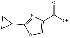 2-环丙基1,3-氧氮杂茂-4-羧酸 结构式