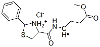 methyl 4-[(2-phenyl1-thia-3-azoniacyclopentane-4-carbonyl)amino]butano ate chloride 结构式
