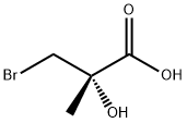 (2S)-3-溴-2-羟基-2-甲基丙酸 结构式