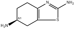 (S)-(-)-2,6-二氨基-4,5,6,7-四氢苯并噻唑 结构式