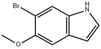 6-溴-5-甲氧基-1H-吲哚 结构式