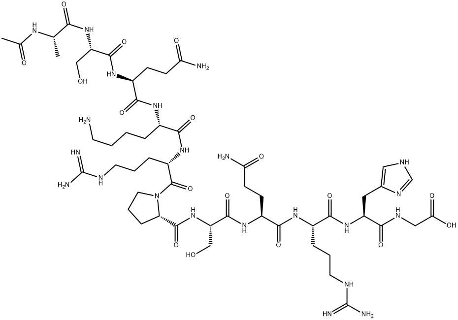 ACETYL-MYELIN BASIC PROTEIN (135-145) (HUMAN) 结构式