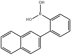 B-[2-(2-萘基)苯基]硼酸 结构式