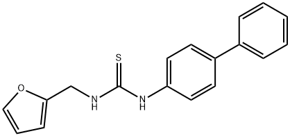 1 - ([1,1'-联苯] -4-基)-3-(呋喃-2-基甲基)硫脲 结构式