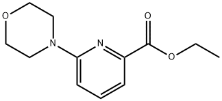 6-(4-吗啉基)-2-吡啶甲酸乙酯 结构式