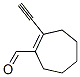 1-Cycloheptene-1-carboxaldehyde, 2-ethynyl- (9CI) 结构式
