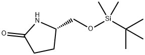 (S)-5-((TERT-BUTYLDIMETHYLSILYLOXY)METHYL)PYRROLIDIN-2-ONE 结构式