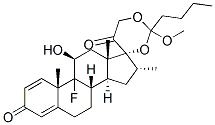 (11beta,16alpha)-9-fluoro-11-hydroxy-17,21-[(1-methoxypentylidene)bis(oxy)]-16-methylpregna-1,4-diene-3,20-dione 结构式