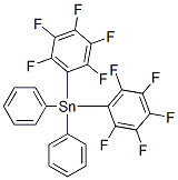 Diphenylbis(pentafluorophenyl)stannane 结构式