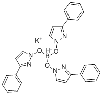 氢三(3-苯基吡唑-1-基)硼酸盐铊盐 结构式