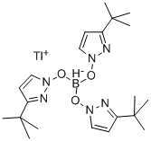 氢三(3-叔-丁基吡唑-1-基)硼酸盐铊盐 结构式